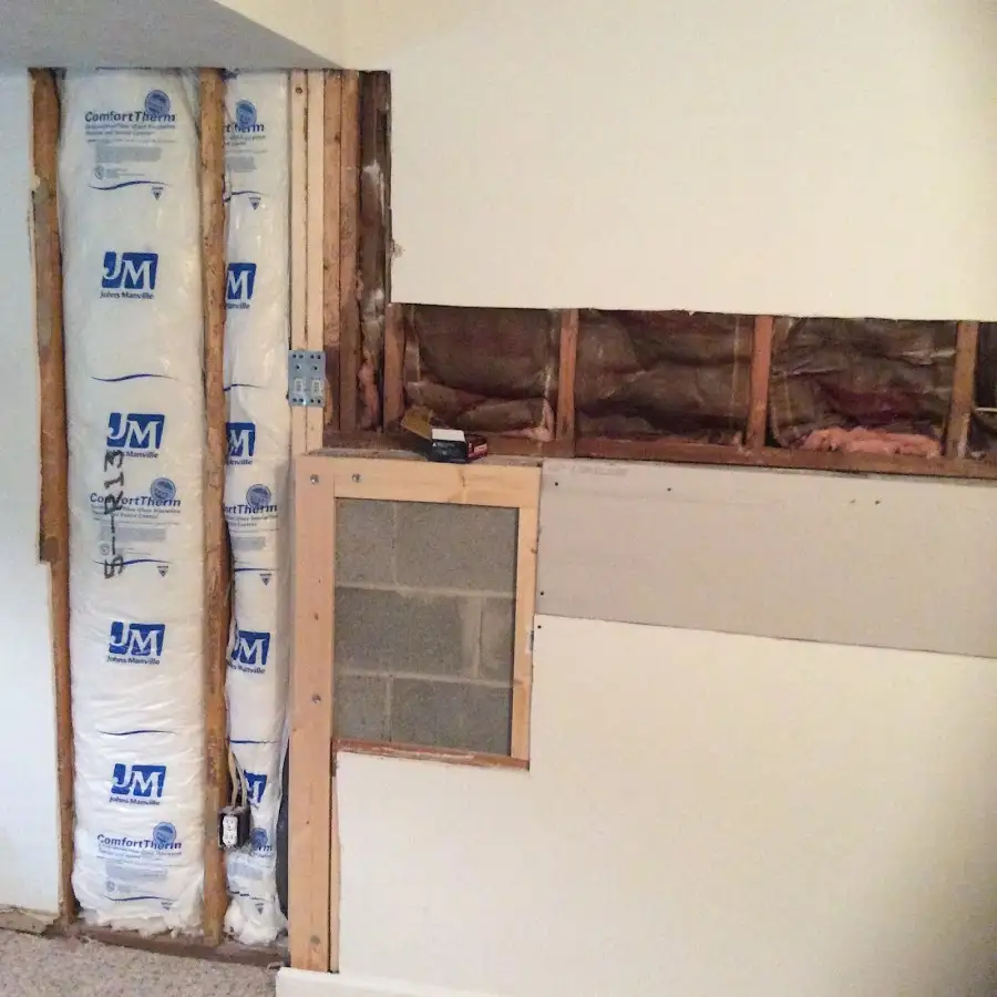 Wall insulation replacement during Structural Drying in Hope